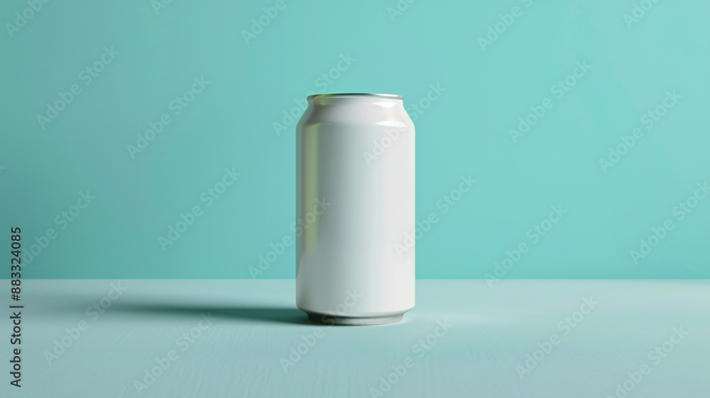 Beverage can with blank label, clean background, mockup for the concept Beverage can with blank label, clean background, mockup for the concept