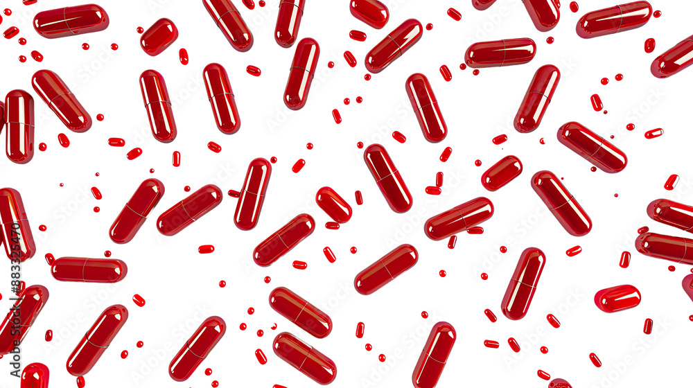 Pills on a transparent background Pills on a transparent background