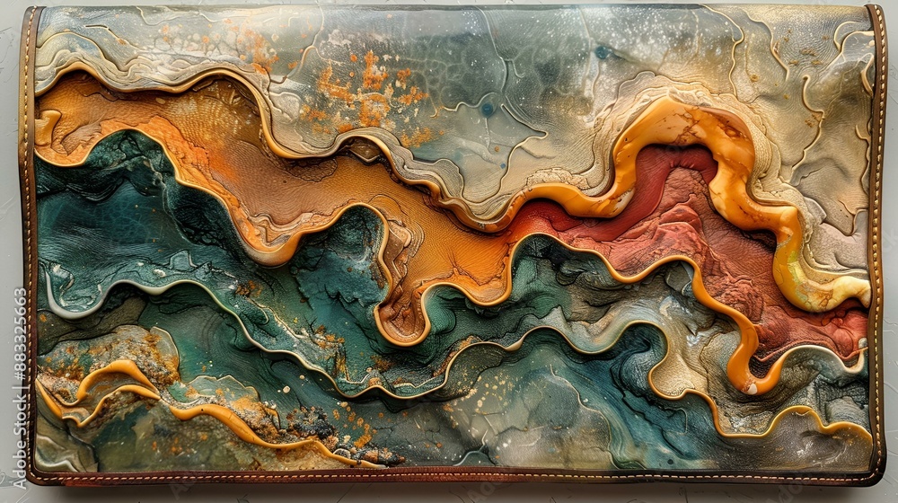 a piece of art that is on a wall. a piece of art that is on a wall.