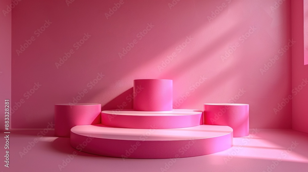 Pink Product Display Stand Pink Product Display Stand