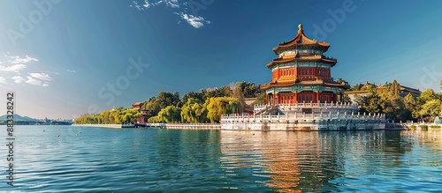 Scenic View of the Summer Palace in Beijing