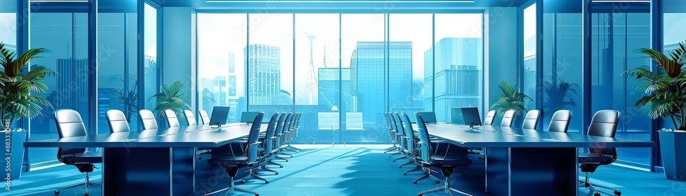 Advanced collaborative tools for executive teams, high-rise conference room, strategic planning, financial analysis, decision-making support, seamless technology Advanced collaborative tools for executive teams, high-rise conference room, strategic planning, financial analysis, decision-making support, seamless technology