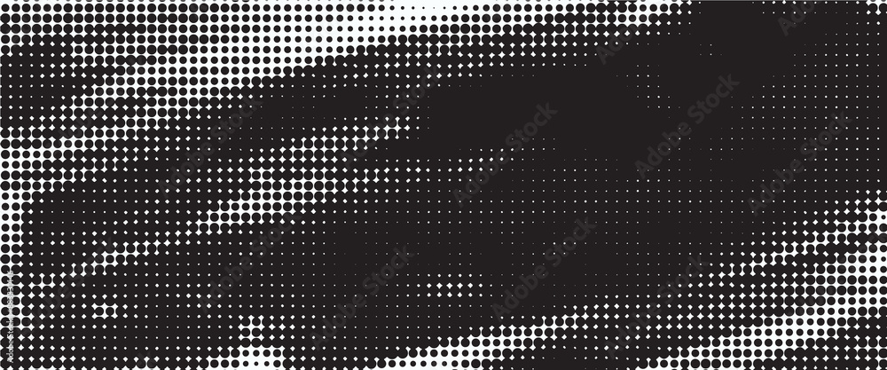Fototapeta premium Artistic colorful frame with different elements over dark, vector abstract background art style bright shiny colors, geometric design.