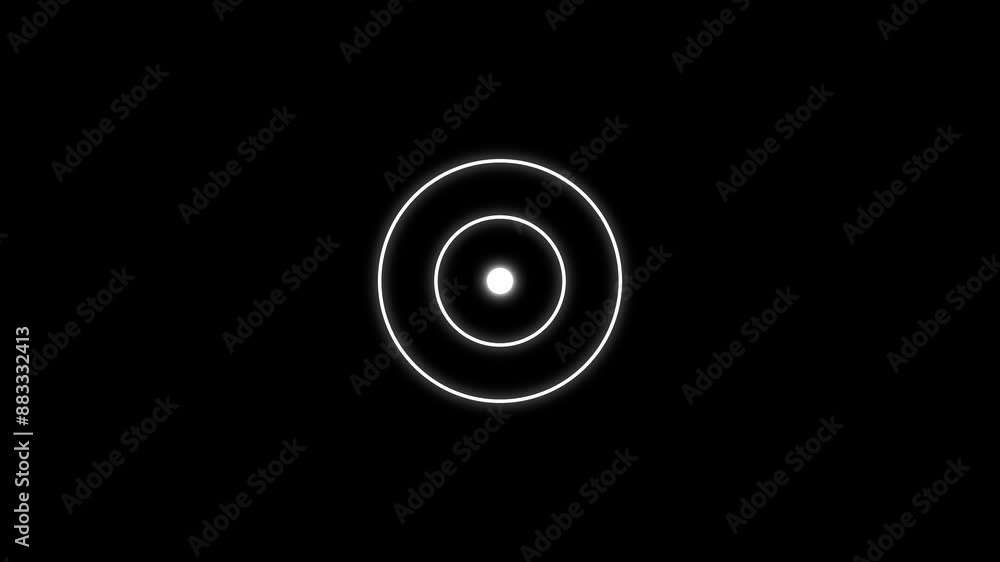 Target icon with radio wave,radio waves signal animation background. Target icon with radio wave,radio waves signal animation background.