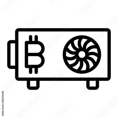 Gpu Vector Line Icon Design