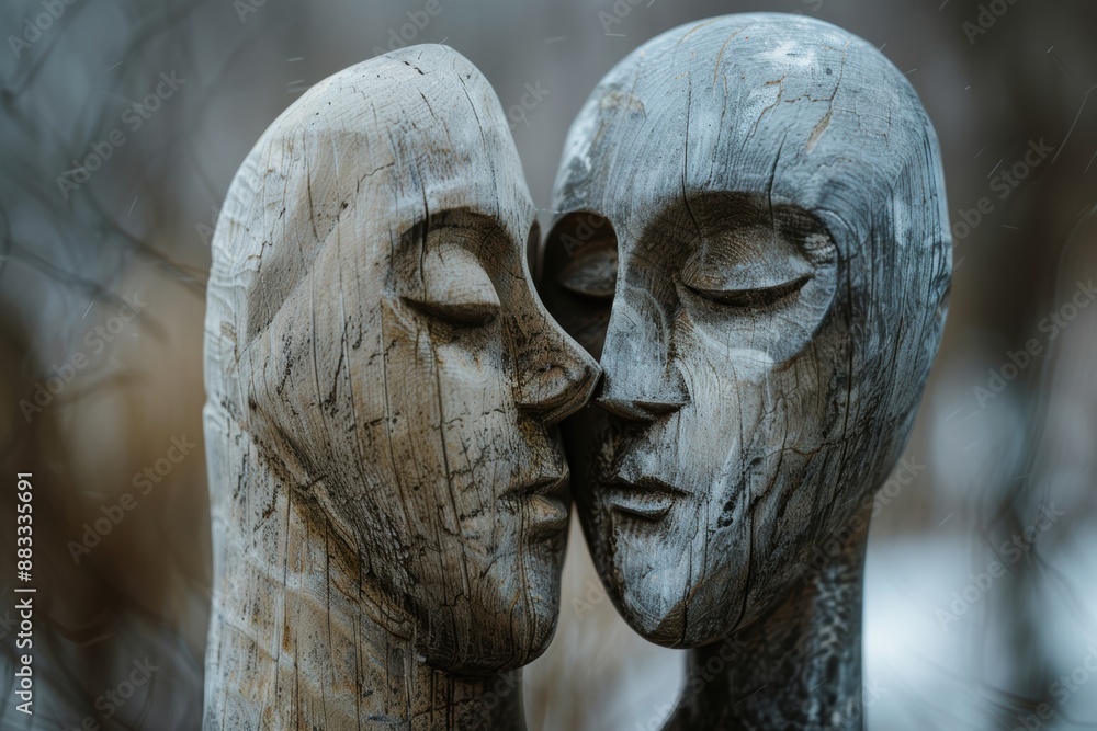 Fototapeta premium Concept of sympathy, conveying compassion and understanding, essential human emotion...