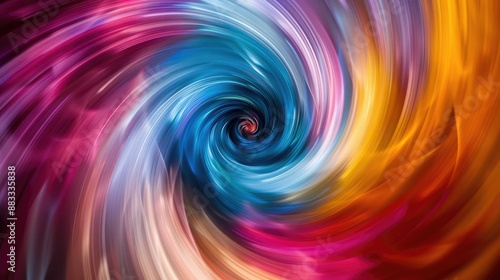 Vibrant swirls of abstract colors in motion