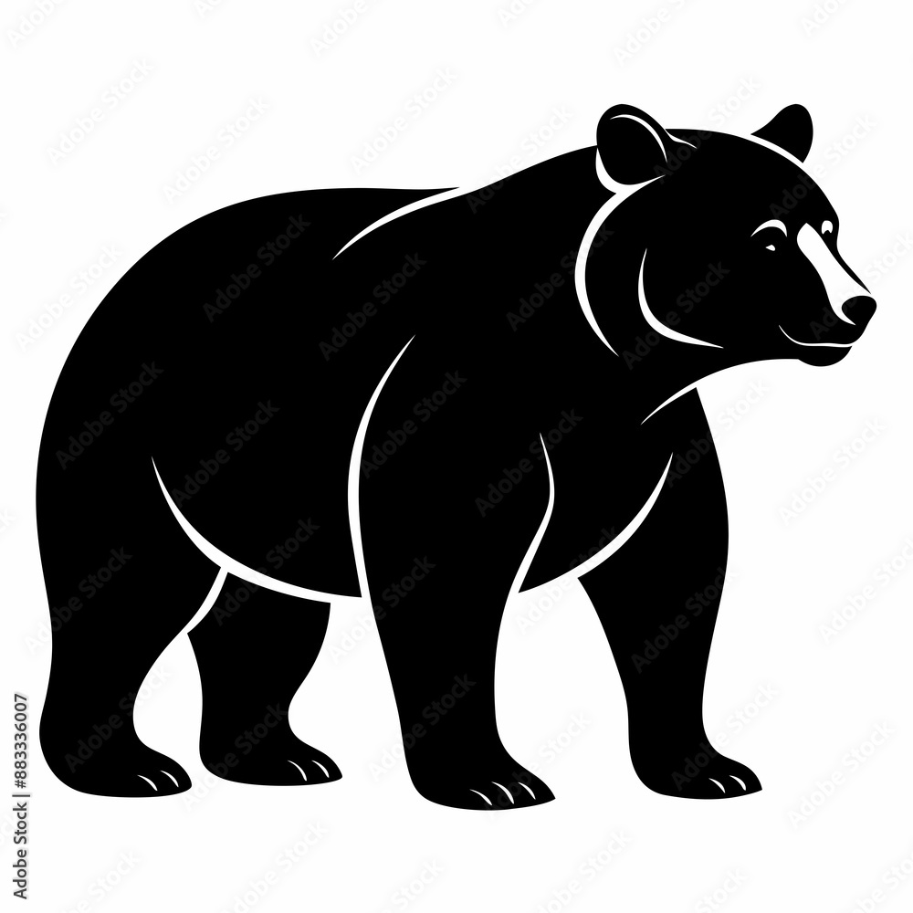 Bear Black silhouette Bear Black silhouette