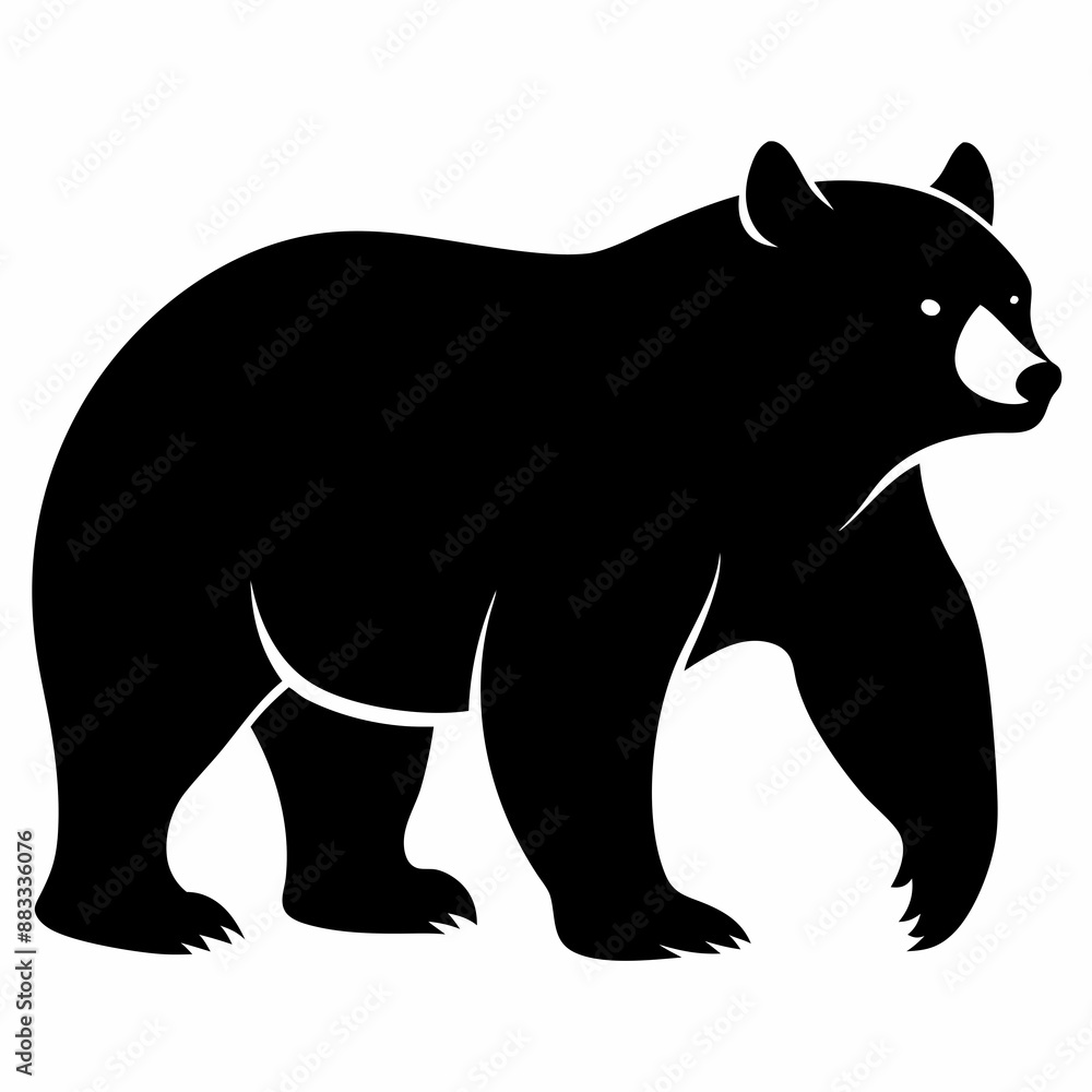 Bear Black silhouette Bear Black silhouette
