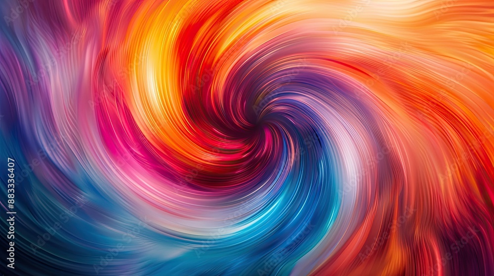 Fototapeta premium Vibrant swirls of abstract colors in motion