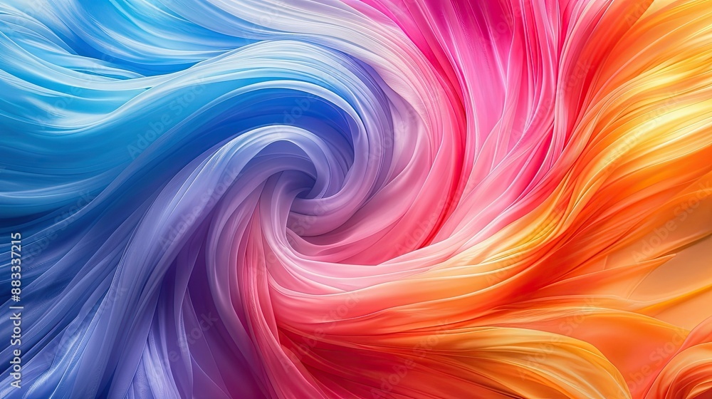 Obraz premium Vibrant swirls of abstract colors in motion