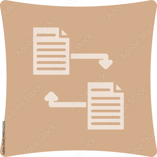 Files Exchange Glyph Art Box Icon