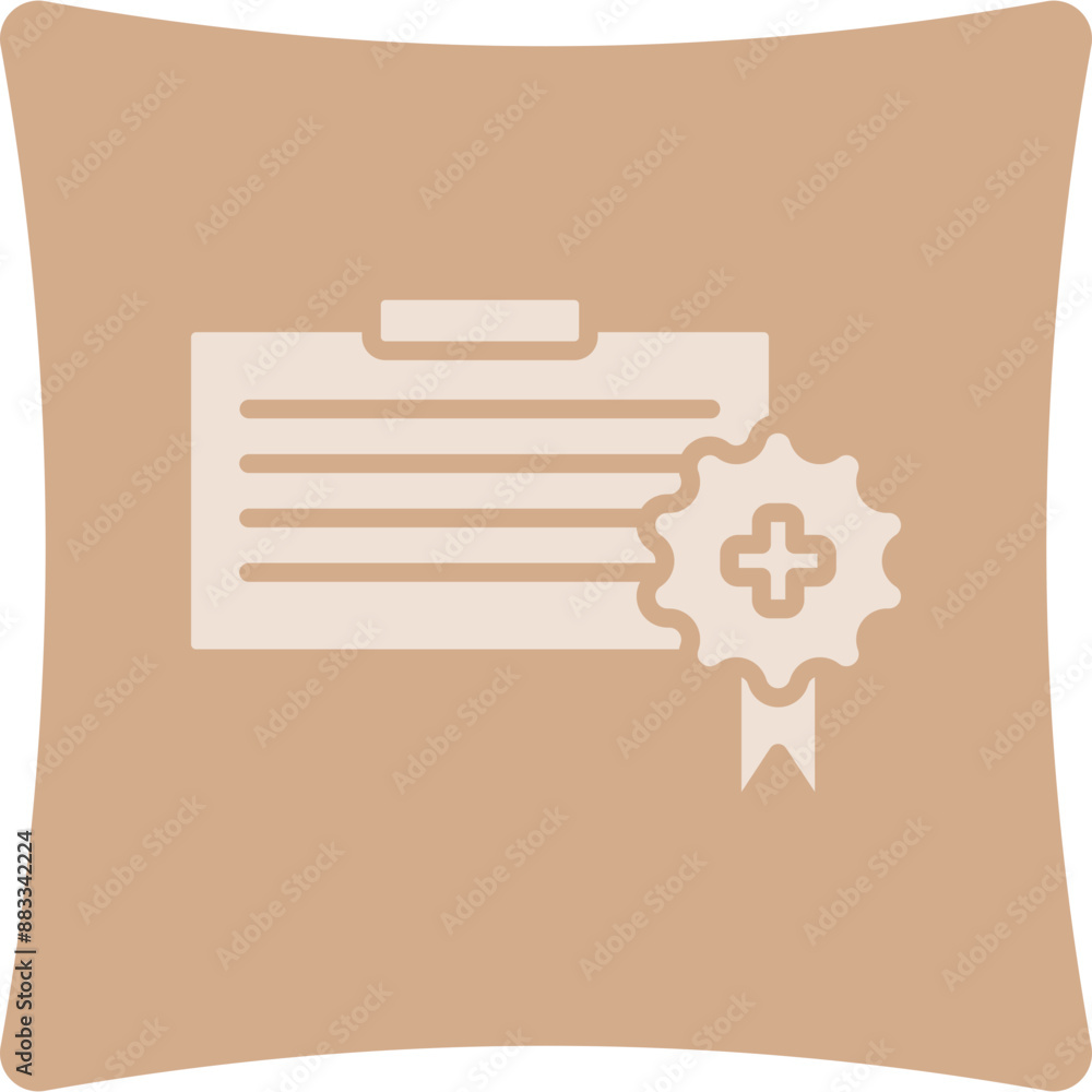 Certificate Glyph Art Box Icon Certificate Glyph Art Box Icon