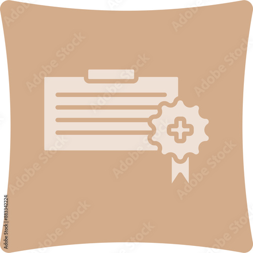 Certificate Glyph Art Box Icon