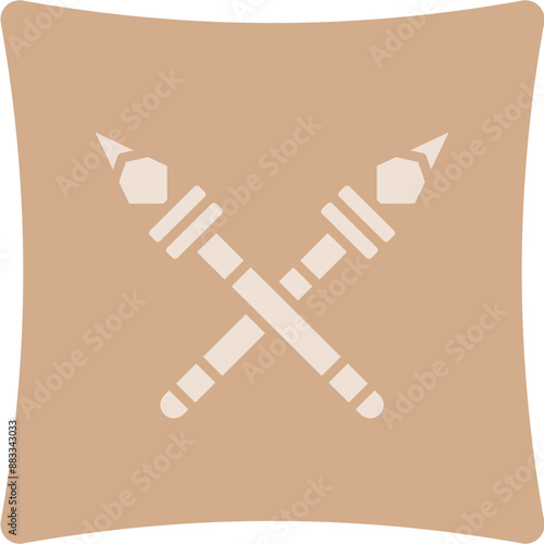 Spear Glyph Art Box Icon