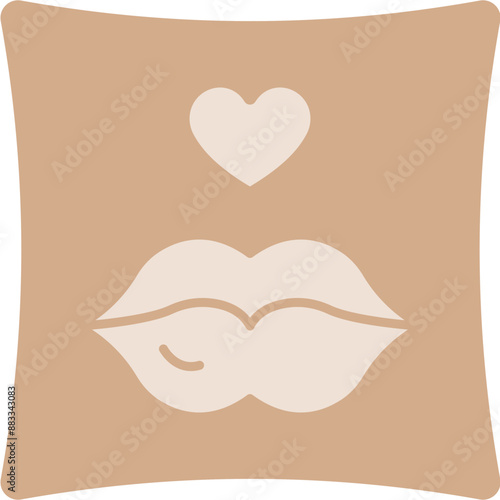 Lips Glyph Art Box Icon