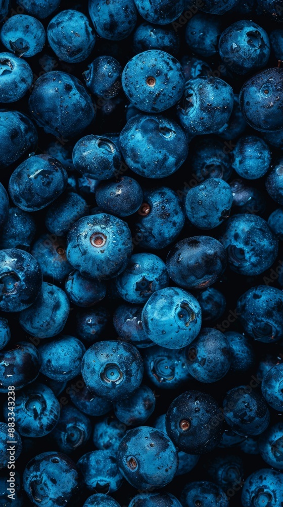 Detailed view of blueberries with moisture beads. Healthy food texture highlighting natural freshness. Detailed view of blueberries with moisture beads. Healthy food texture highlighting natural freshness.