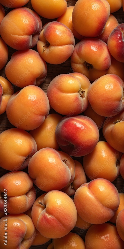 Apricot fruits as food background.
