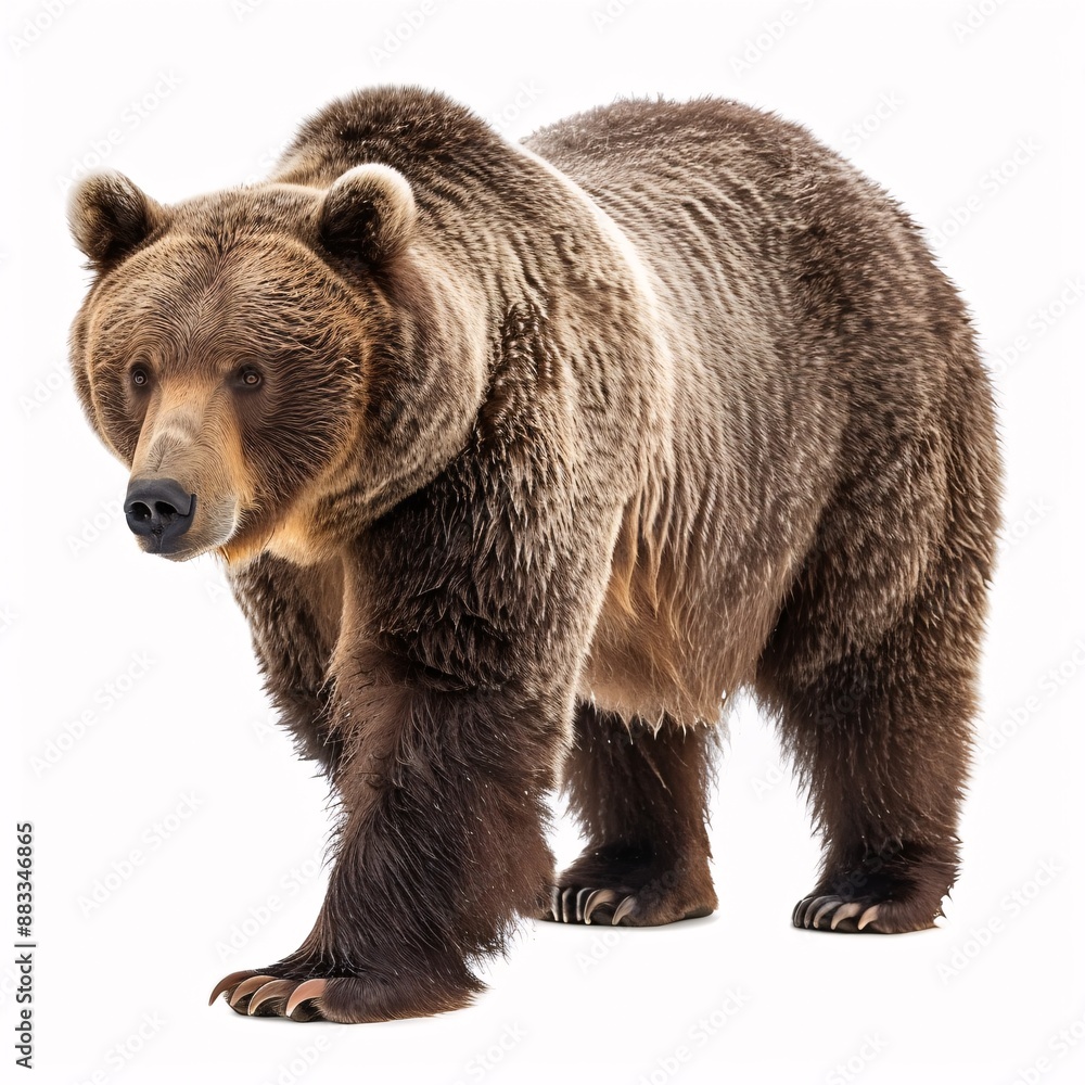 Fototapeta premium Bear isolated on white background 