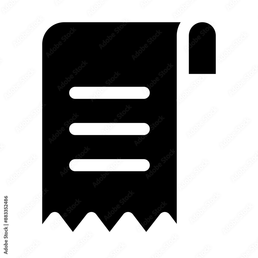 script icon glyph, with artboard size 64px, for price, order, payment, payment, invoice, receipt, script icon glyph, with artboard size 64px, for price, order, payment, payment, invoice, receipt,