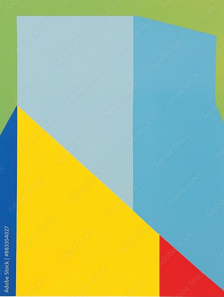 Contemporary abstract art with geometric patterns in primary colors. Ideal for modern interiors and artistic expressions. Contemporary abstract art with geometric patterns in primary colors. Ideal for modern interiors and artistic expressions.