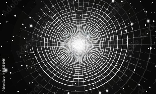 A geometric vector of a circular grid.