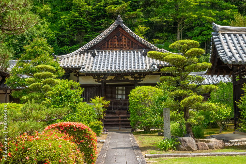 The unique beauty of Japanese Gardens, Todaiji Temple complex, Nara, Honshu, Japan The unique beauty of Japanese Gardens, Todaiji Temple complex, Nara, Honshu, Japan