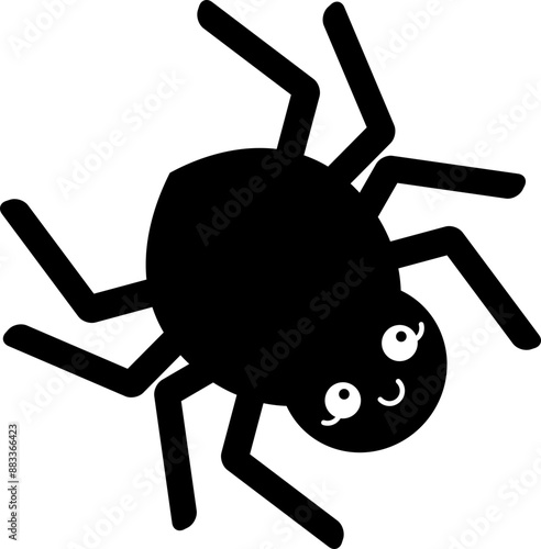 Happy Spider Graphic Illustration 