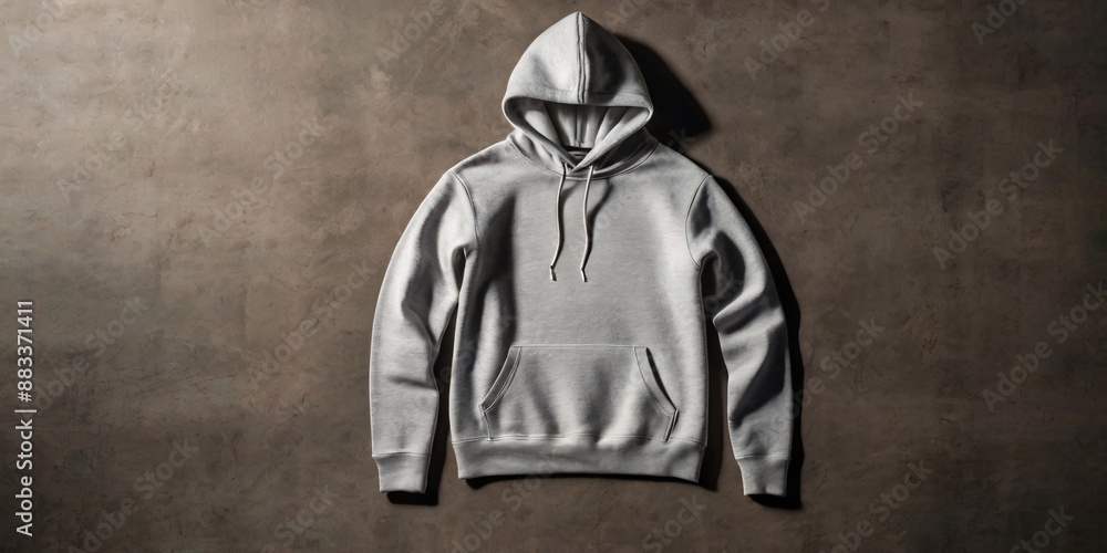 Blank Hoodie, Sweater, Top View, Mockup Ready - Generative AI. Blank Hoodie, Sweater, Top View, Mockup Ready - Generative AI.