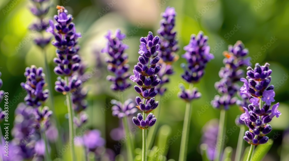 Close-up of lavender flowers in a garden Close-up of lavender flowers in a garden