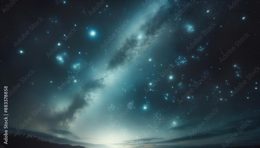 Fototapeta premium starry night sky, space background