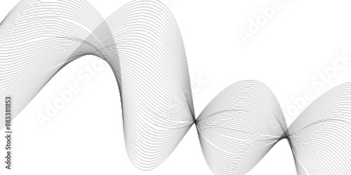 White abstract background. Fluttering white scarf. Waving on wind white fubric. 3D illustration