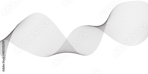 White abstract background. Fluttering white scarf. Waving on wind white fubric. 3D illustration