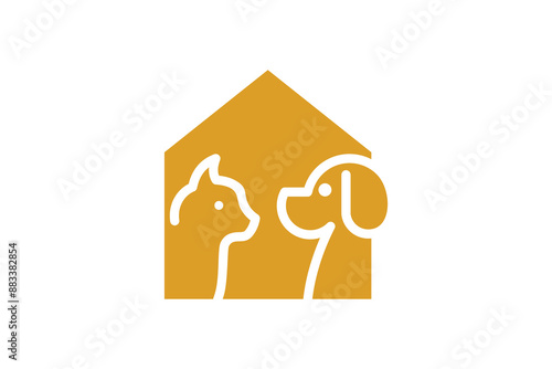 house design with pet shop dogs and cats