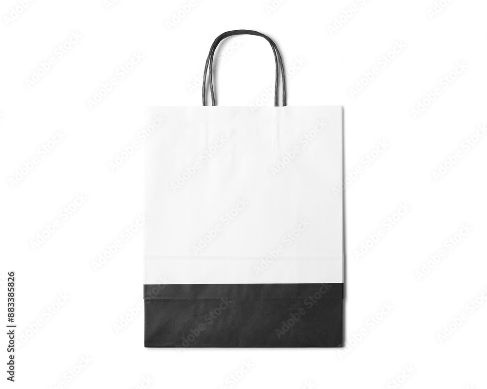 blank Empty paper Shopping Bag on the white background, mockup blank Empty paper Shopping Bag on the white background, mockup