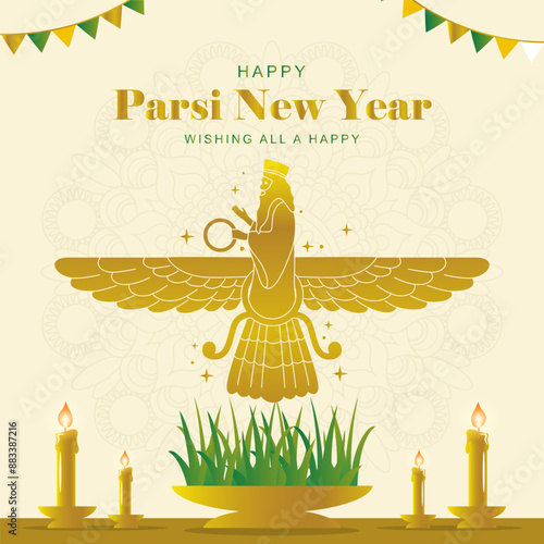 Happy Parsi New Year Background photo