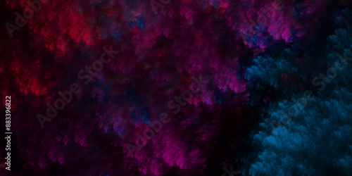 Dark concrete wall beautiful orange and dark blue ocean background. Colorful Stained stony rusty wall background. Aquamarine and pink Abstract Glowing Space Stars. Vintage paper textured aquarelle 