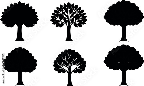 Set tree, Set tree eps file, Set trees vector, Silhouette