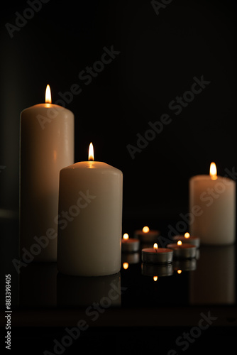 candles, mourning, tragedy, moment of remembrance