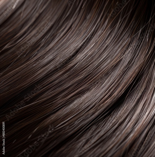 a close up of a hair color with brown highlights