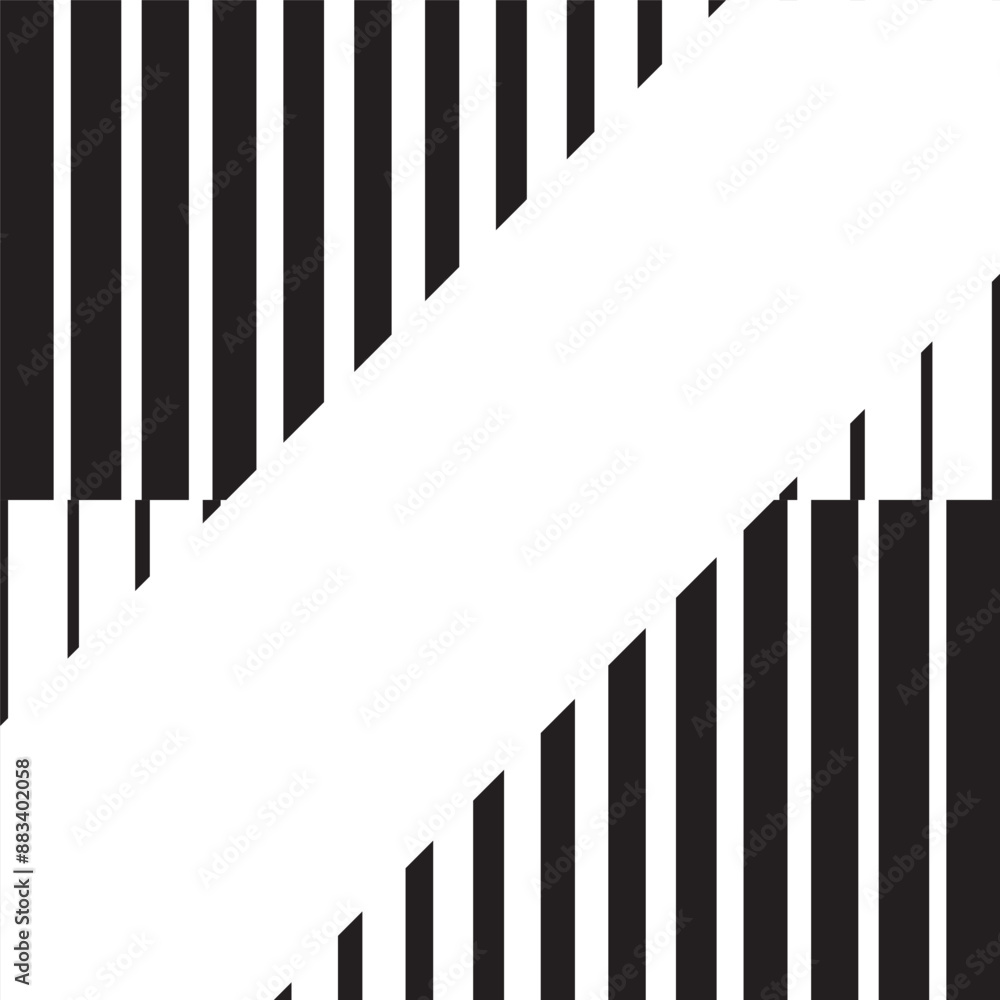 Geometric artwork pattern with vertical columns rectangles and trapezoids, rhythmic design Geometric artwork pattern with vertical columns rectangles and trapezoids, rhythmic design