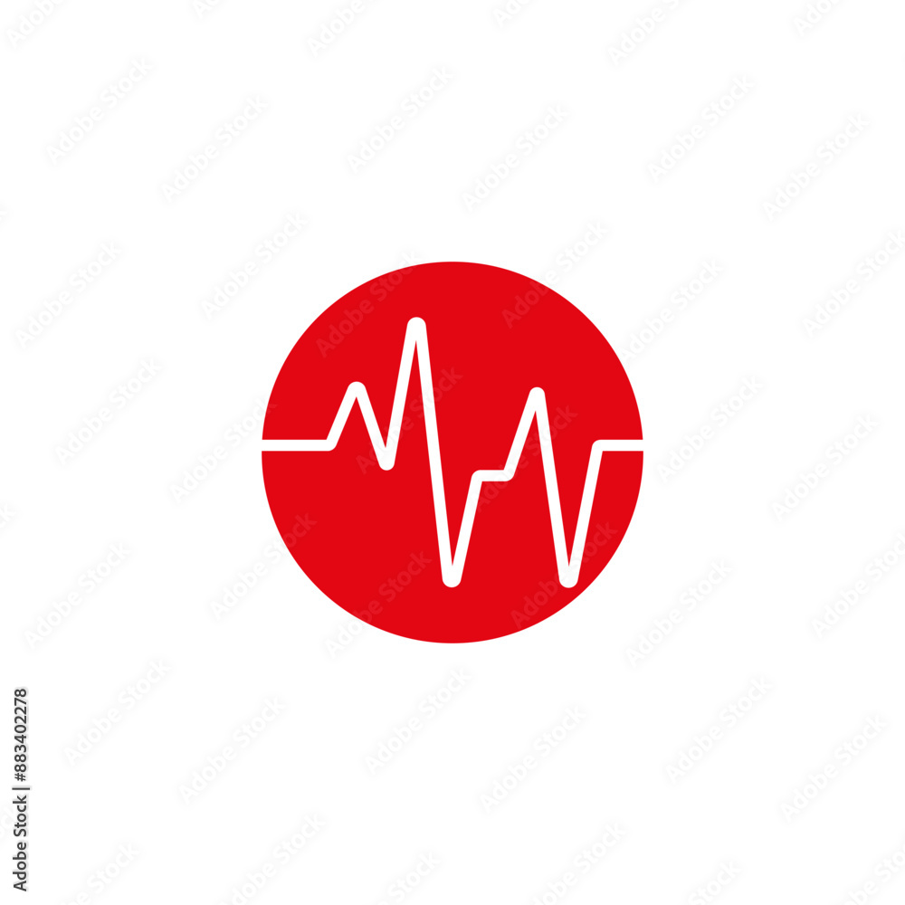 Pulse line ilustration logo vector template Pulse line ilustration logo vector template