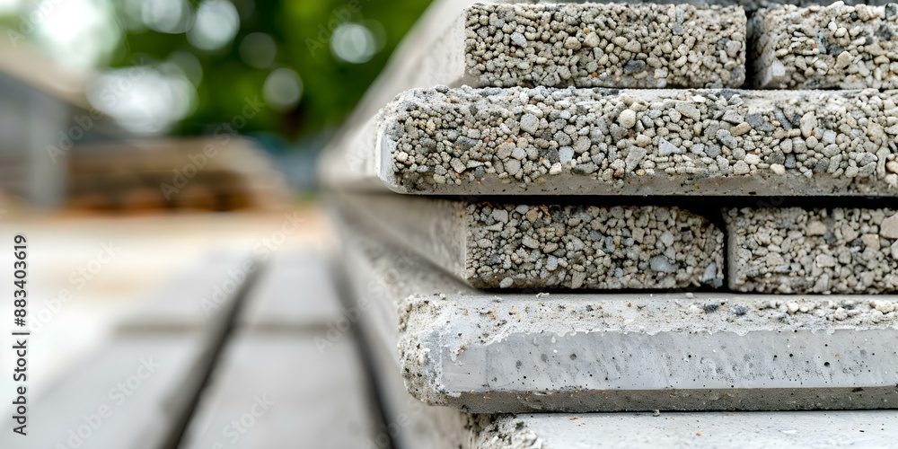 Ecofriendly construction materials for sustainable building practices with a strong foundation. Concept Sustainable Building, Construction Materials, Eco-friendly Practices, Strong Foundation Ecofriendly construction materials for sustainable building practices with a strong foundation. Concept Sustainable Building, Construction Materials, Eco-friendly Practices, Strong Foundation