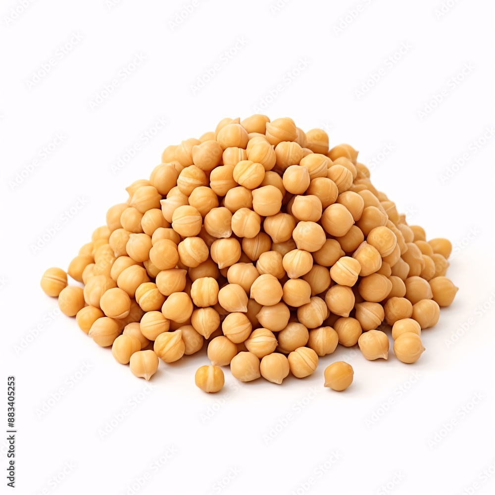Heap of preserved chickpeas isolated on white background, top view
Heap of preserved chickpeas isolated on white background, top view