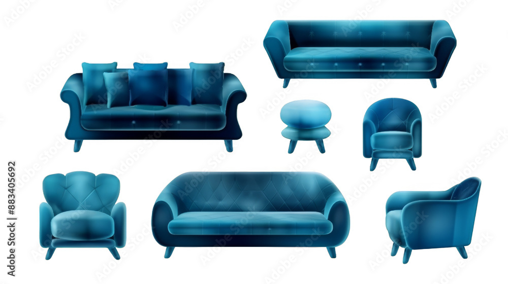 blu furniture set white background blu furniture set white background