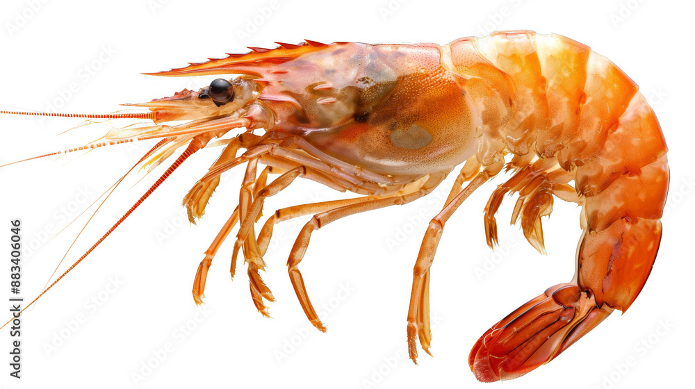 shrimp isolated on white background shrimp isolated on white background