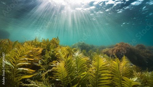 view of deep underwater life