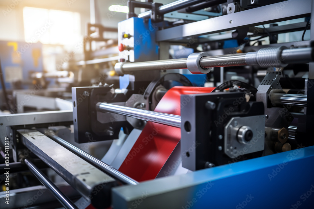 Industrial equipment in a factory with modern machinery and production lines Industrial equipment in a factory with modern machinery and production lines