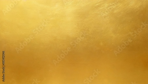 A panoramic view of polished gold texture, abstract and reflective, providing a luxurious and opulent background with ample copy space. photo