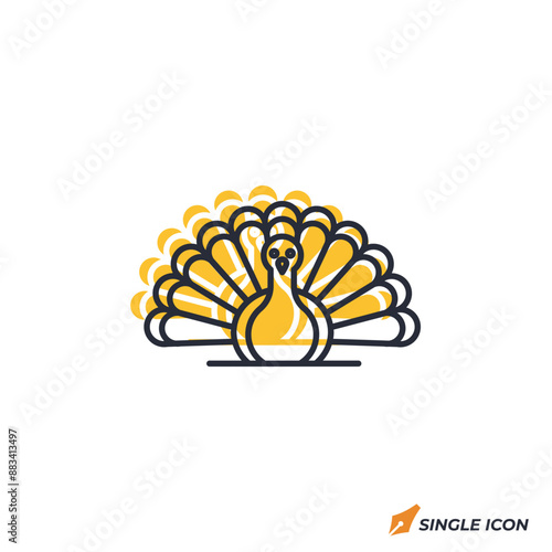 Turkey icon vector illustration. Turkey symbol isolated on white background